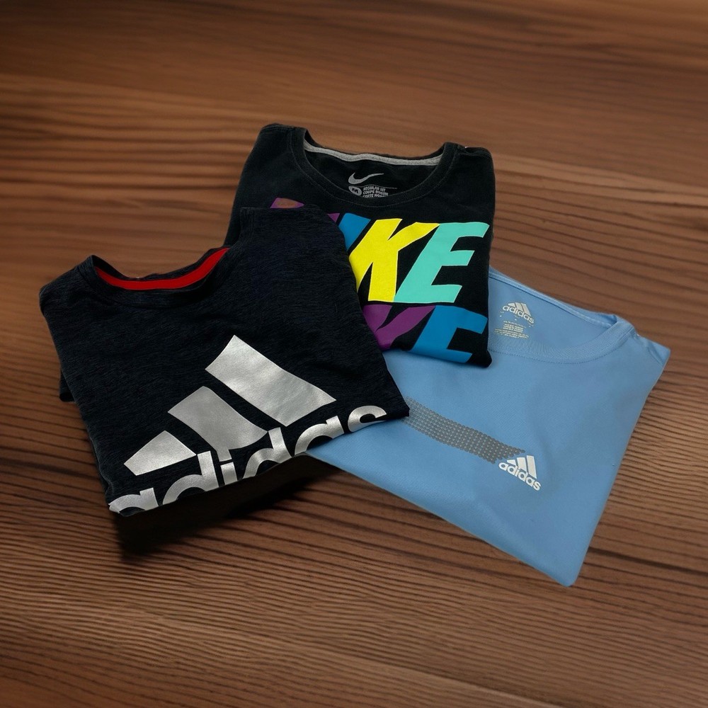 Lot Of 5 Nike Adidas Volcom Under Armour Youth Boys XL Extra Large T Shirt Pack