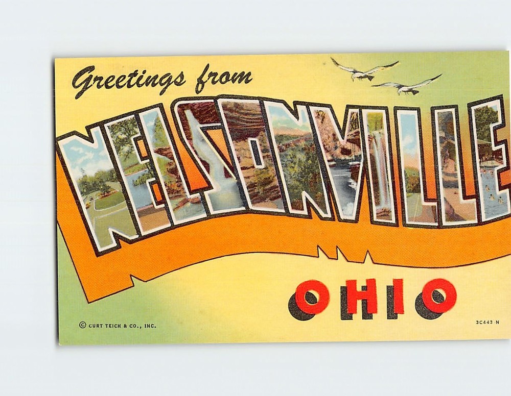 Postcard Greetings from Nelsonville Ohio USA