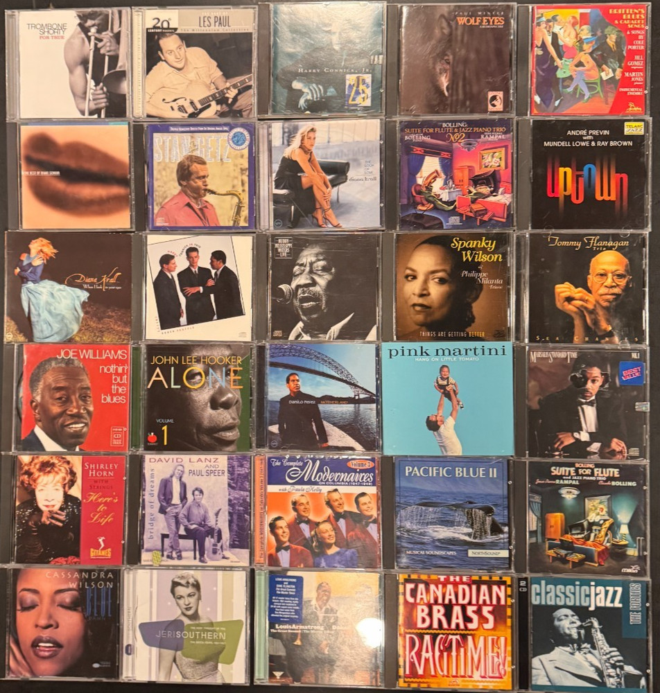 CD Lot of 30 Jazz and Blues music CDs - Huge Lot of Jazz Blues CDs