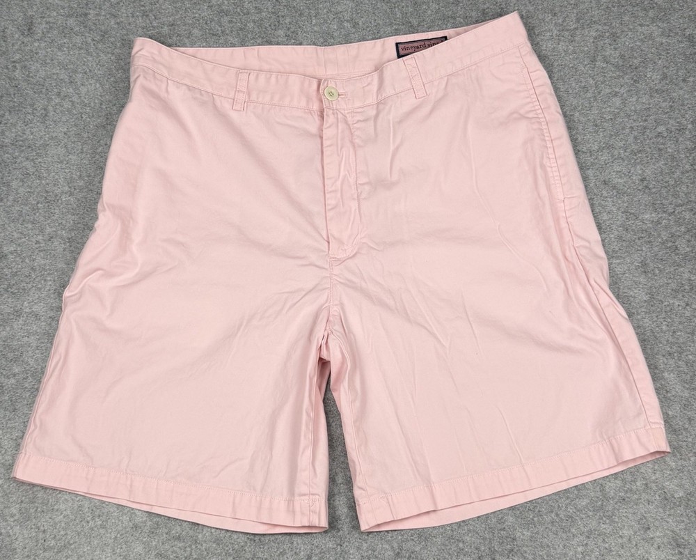 Vineyard Vines Club Shorts Mens 38 Pink Cotton Chino 9