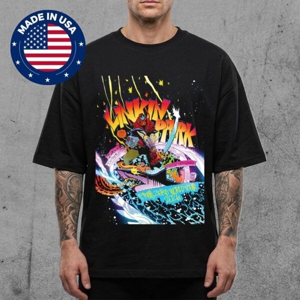 Linkin Park Zurich 2026 From Zero World Tour Graphic T-Shirt Tee
