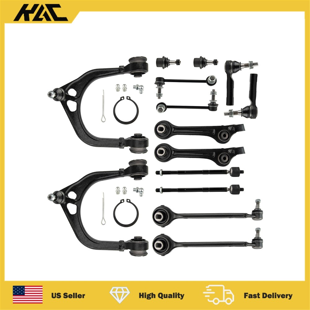14x Front Control Arms Ball Joints Tie Rod End For Dodge Challenger 2011-2014