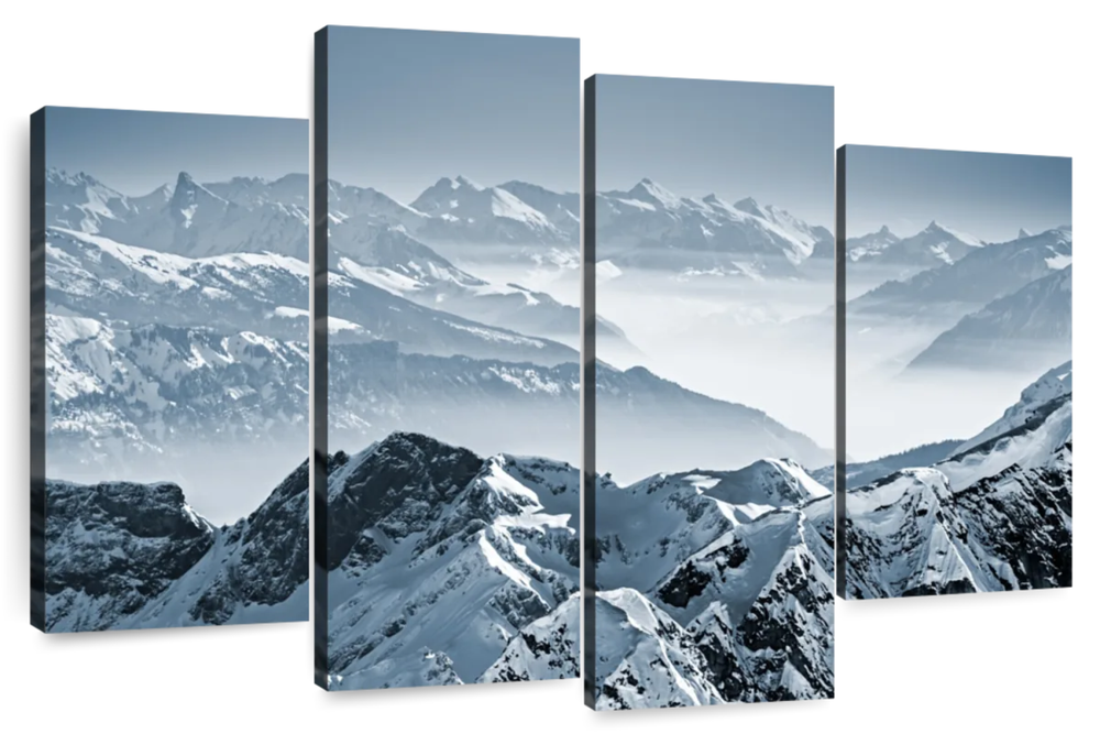Swiss Mountain Peaks Wall Art