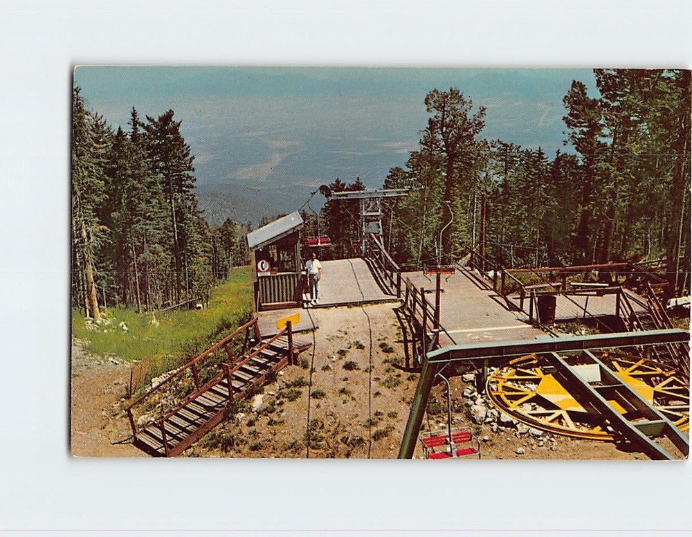Postcard Upper Chairlift Terminal Sandia Peak Ski Area Albuquerque New Mexico
