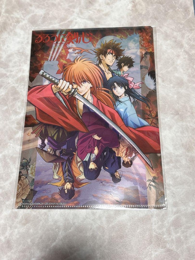 Rurouni Kenshin Anime Character Clear File Animation Sticker Sheet