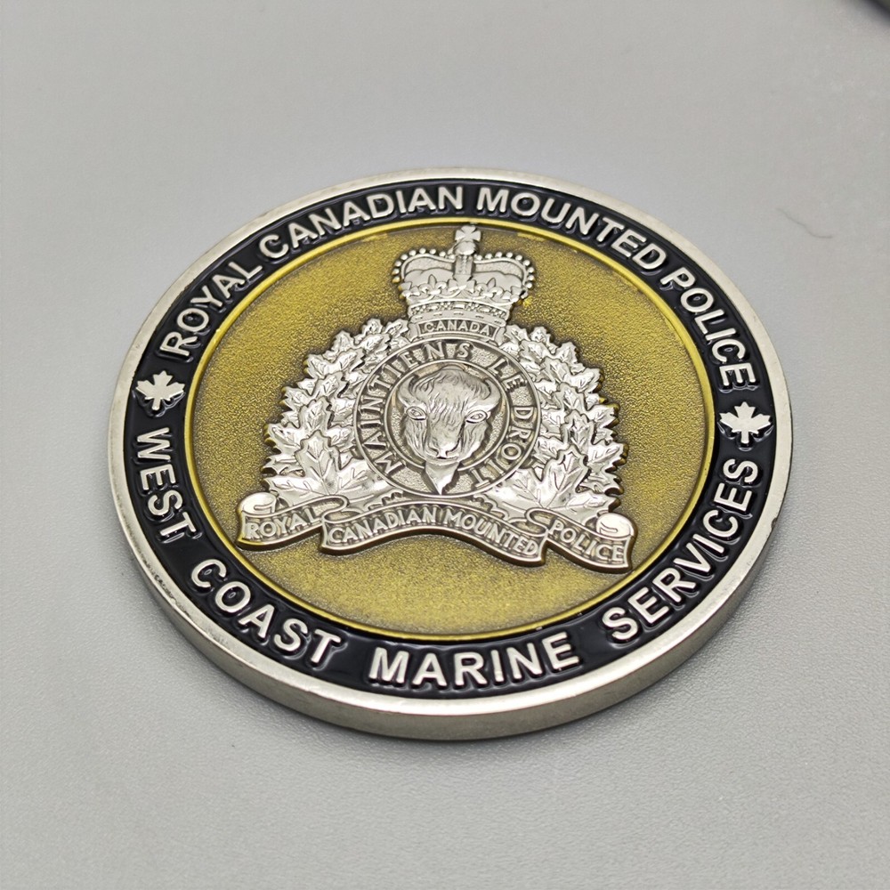 Royal Canadian Mounted Police West Coast Marine Services Challenge Coin