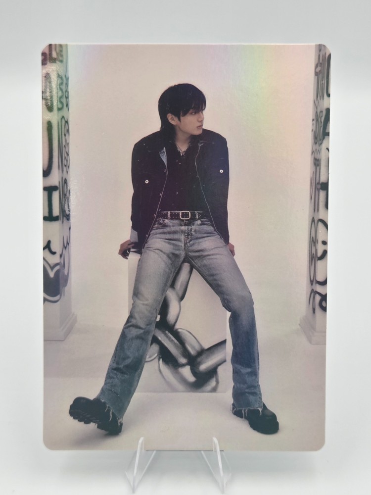 BTS Jungkook GOLDEN Weverse Shop POB Hologram Standing Postcard - Read Desc.