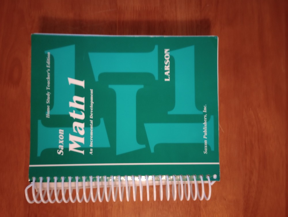 Saxon Math 1 Home Study Teacher's Edition Spiral Bound Larson Elementary