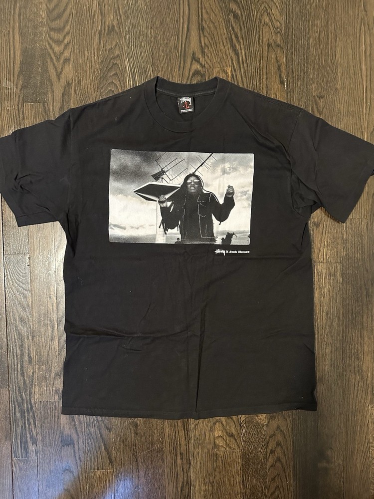 Stussy x Josh Cheuse Tee In Black Size XL Circa 2008