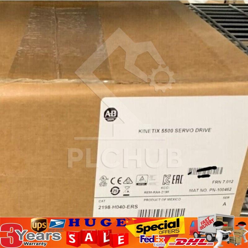 Surplus Sealed Allen Bradley 2198-H040-ERS /A 2022 Kinetix 5500 Servo Drive AC