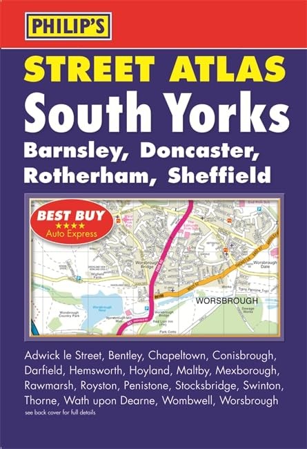 Philip's Street Atlas South Yorkshire Paperback Book The Fast Free Shipping