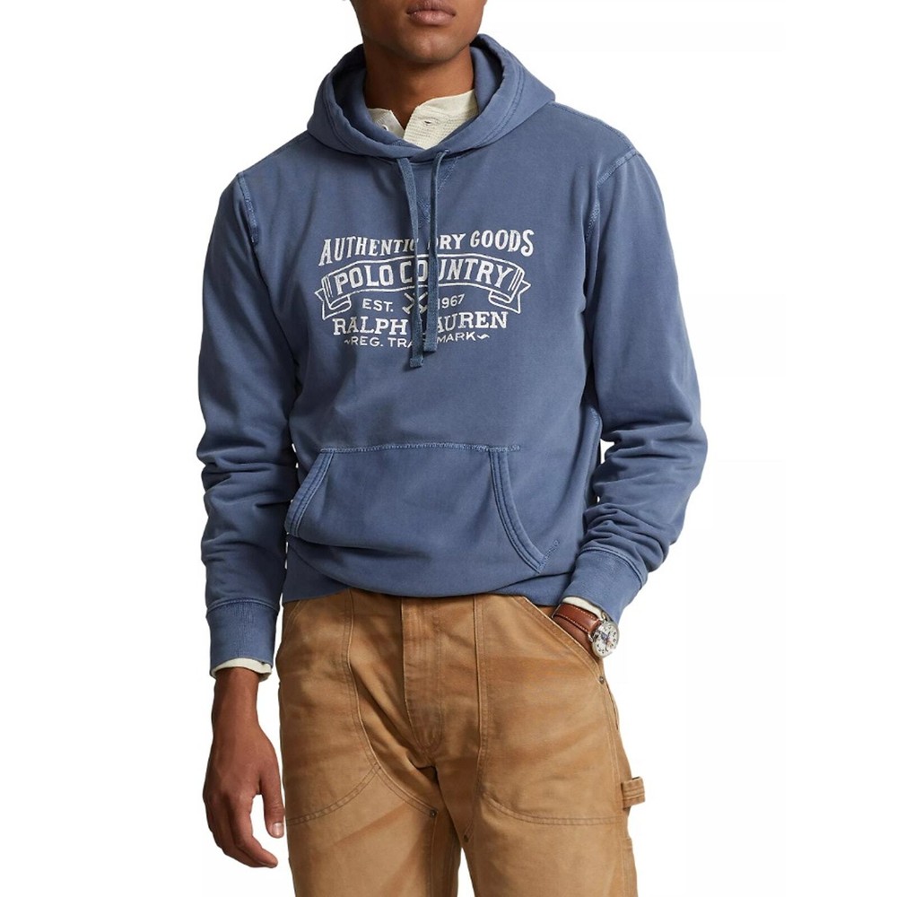 Polo Ralph Lauren Men's Old Royal Cotton Fleece Casual Kangaroo Hoodie Size 2XLT