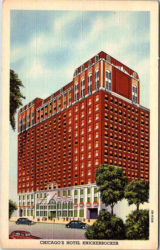 Postcard HOTEL SCENE Chicago Illinois IL m/09 AO5426