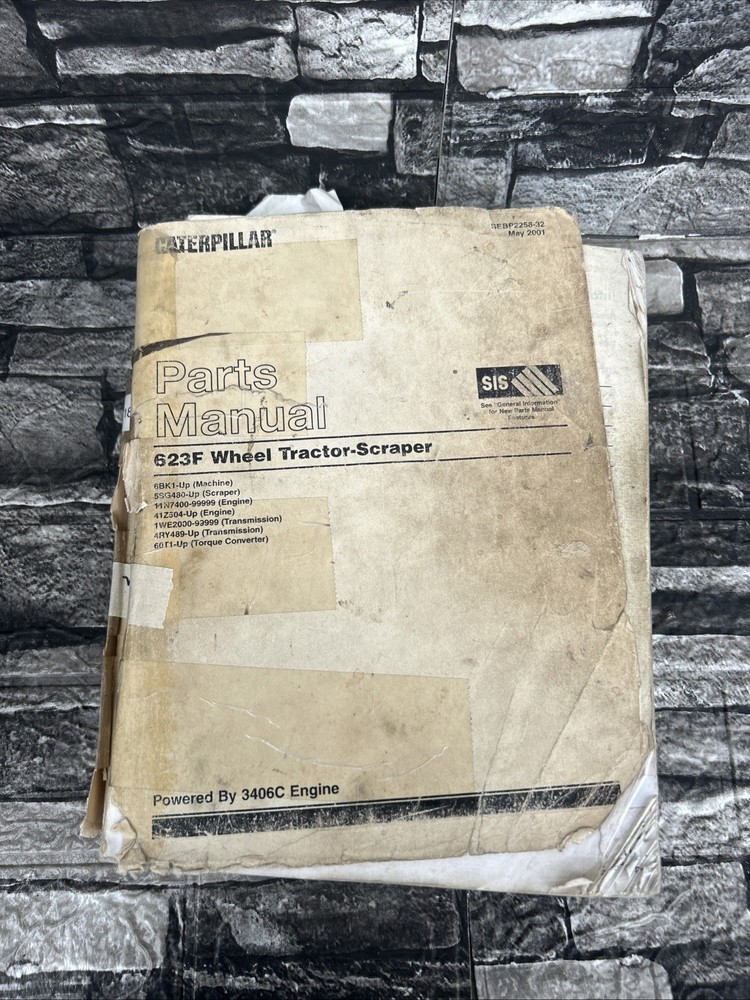 CAT 623F Wheel Tractor Scraper Parts Manual SEBP2258-32