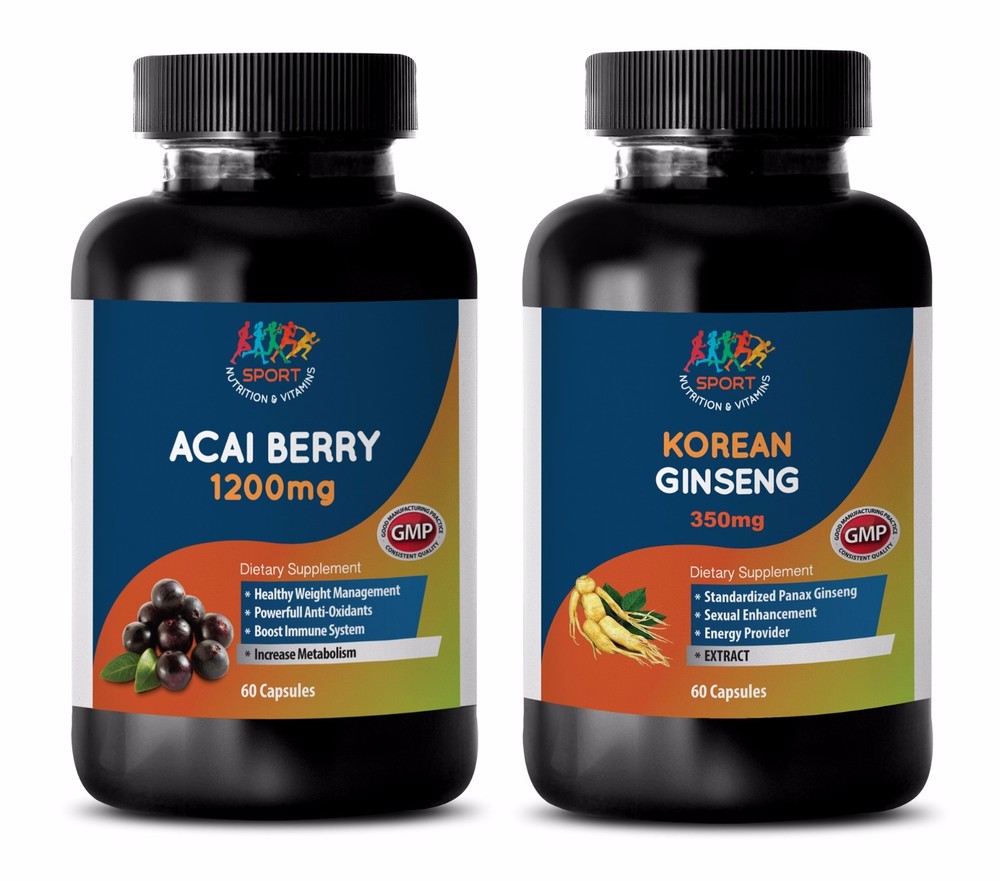 Boost metabolism with Acai Berry & Korean Ginseng Powder Combo 2B