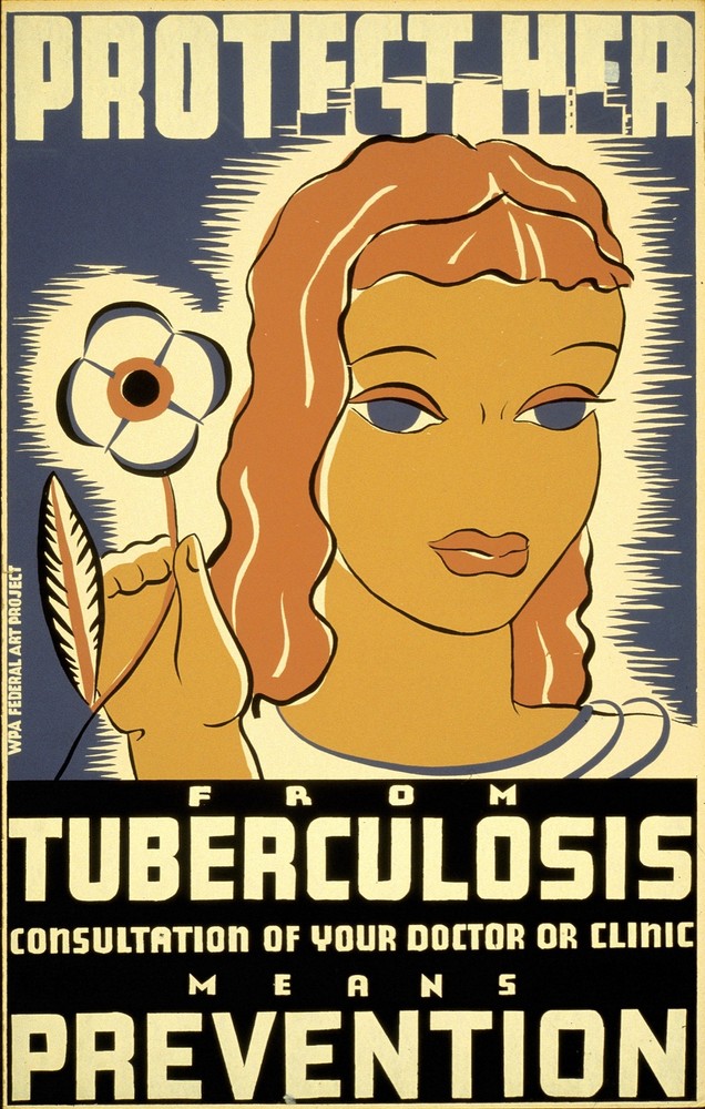 Decor Poster. Graphic Art Design. fight Tuberculosis. Home Shop Wall Art. 1690