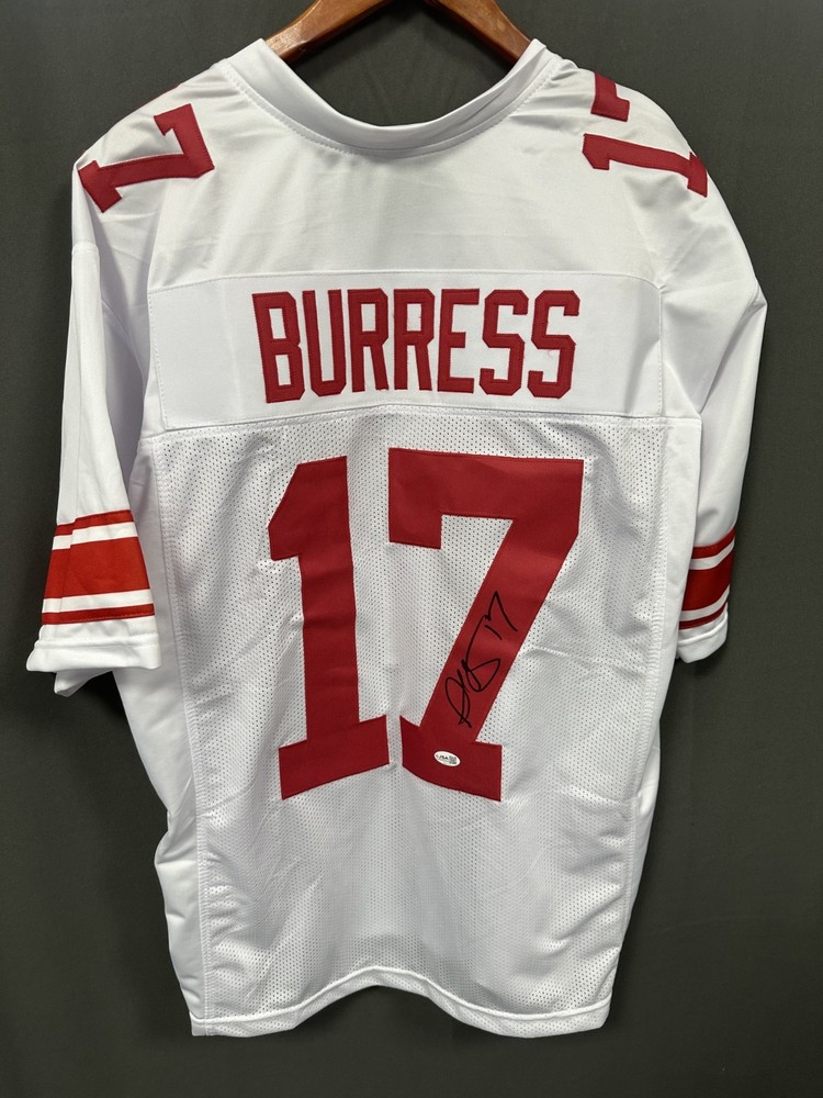 Plaxico Burress Signed New York Giants Football Jersey AUTO JSA Sz XLPROBSTEIN is actively accepting consignments !!