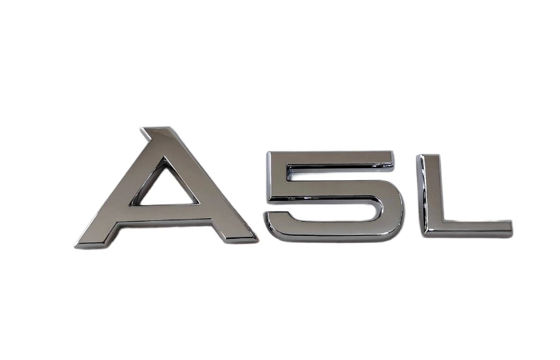 CHROME FIT AUDI A5L REAR TRUNK EMBLEM BADGE NAMEPLATE DECAL LETTER NUMBER NEW