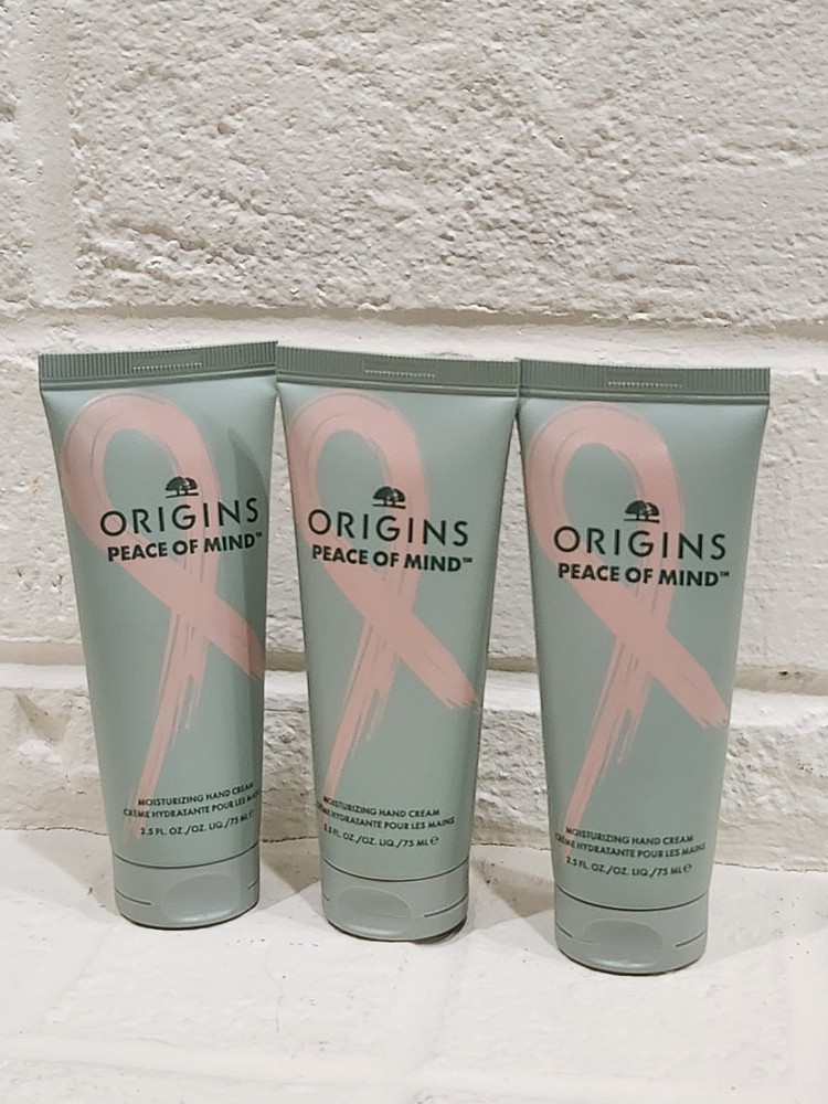 3x ORIGINS PEACE OF MIND MOISTURIZING Scent HAND CREAM, 2.5oz/ 75ml Each, NWOB