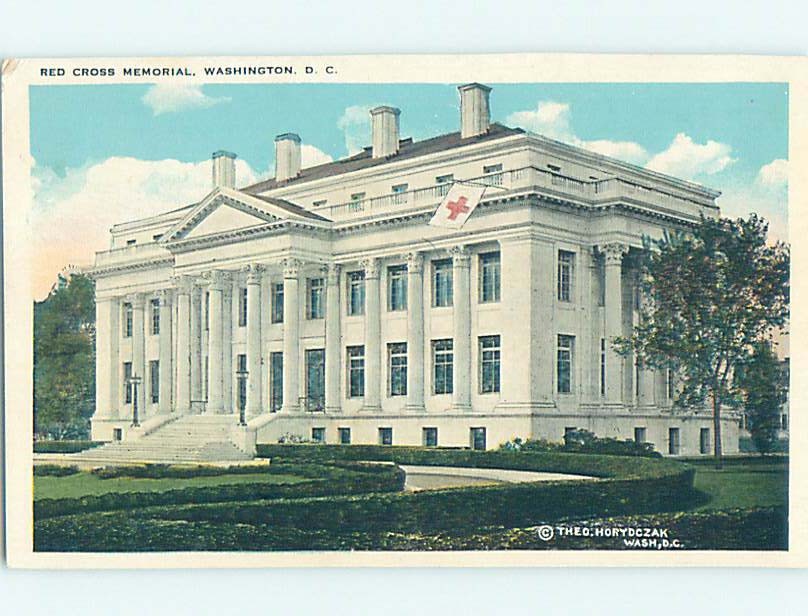 Unused W-Border RED CROSS MEMORIAL HOSPITAL Washington DC : clearance hn9379