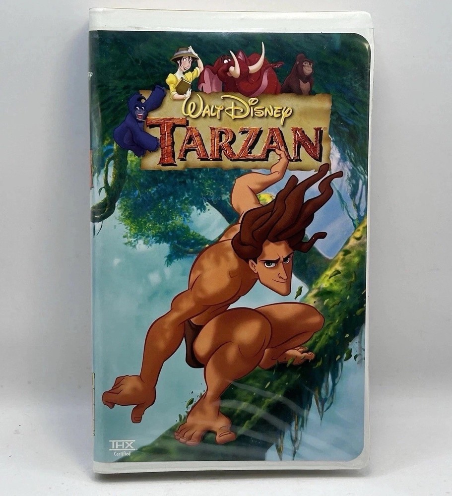 Tarzan VHS 1999 Disney Video Tape Animation Original Movie Clamshell Nearly New!