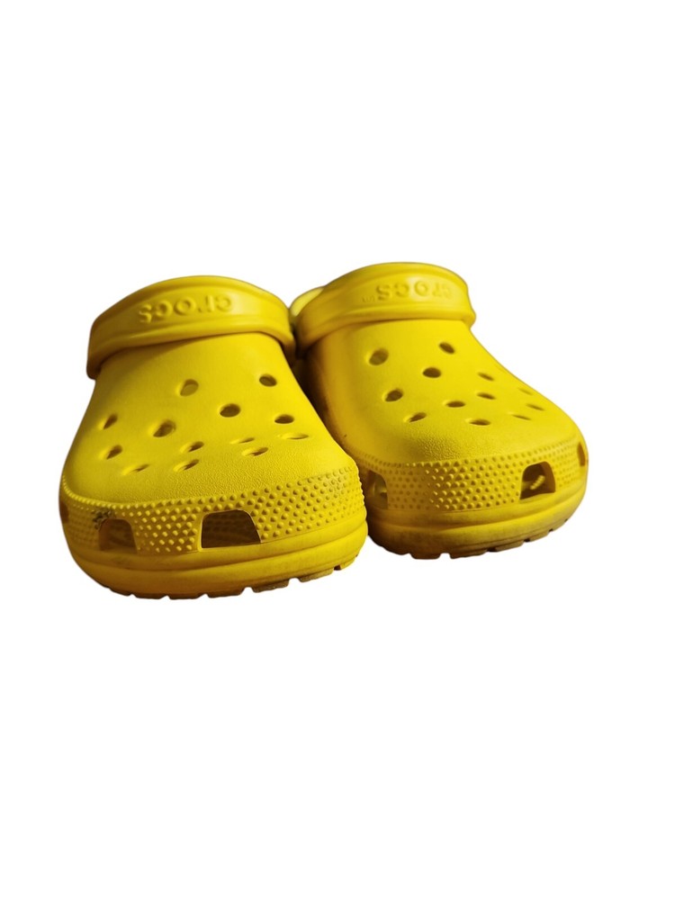 T Crocs Classic Clog 7 Men's / 9 Women's Lightweight Comfort Shoes Bright Yellow