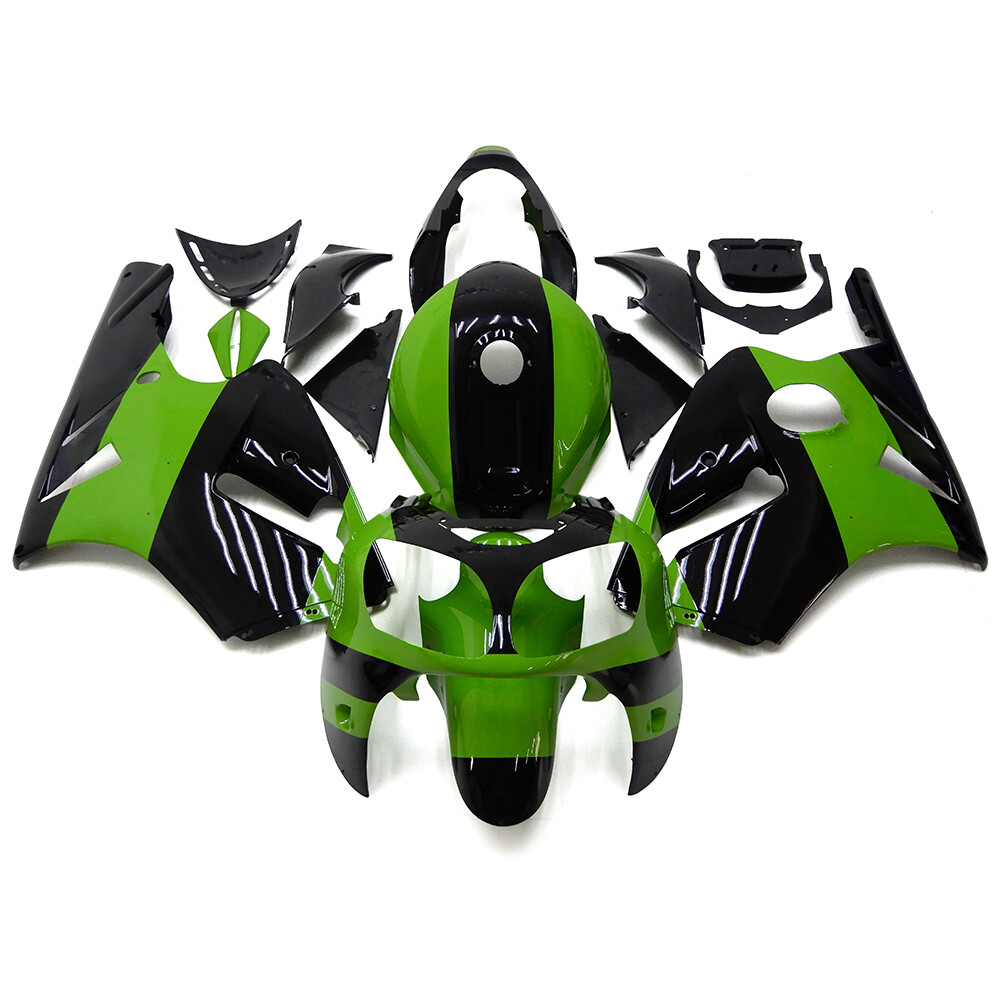 Green Black Fairing Kit For 2000 2001 Kawasaki Ninja ZX12R ABS Fairings Bodywork