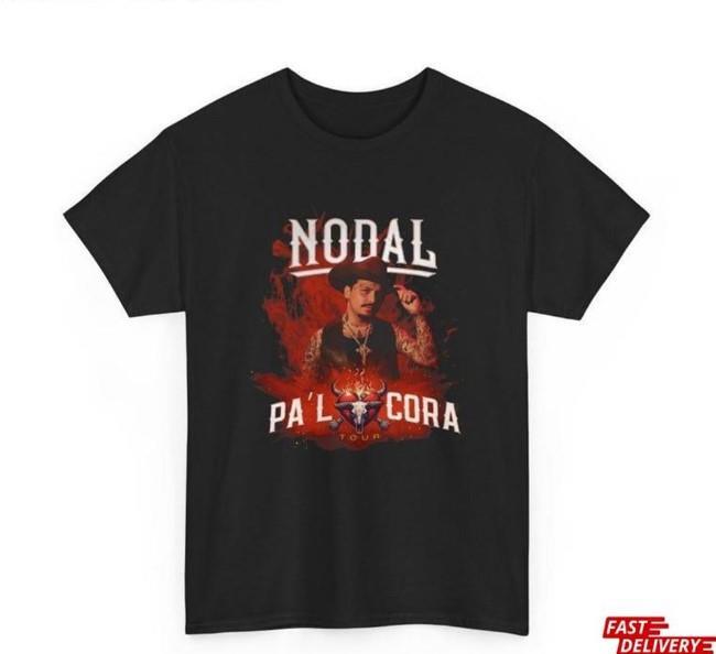 Christian Nodal Pa'l Cora Tour Shirt 2024 Black 100% cotton S-2XL Tee