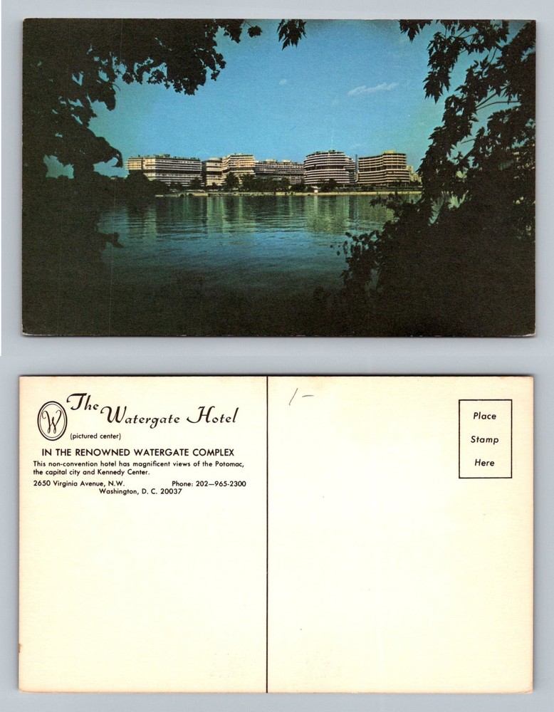 Washington DC-District of Columbia Watergate Hotel Potomac View Vintage Postcard