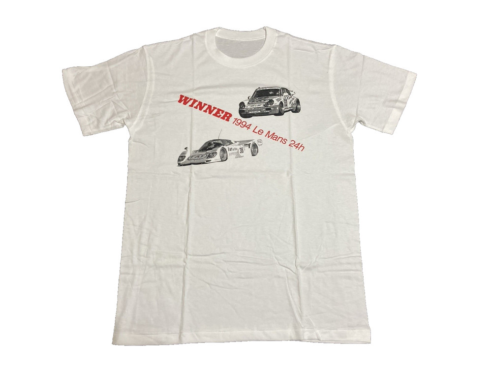 Porsche Winner 1994 Le Mans 24h Novelty Tee T Shirt One Size Made In Japan Vtg