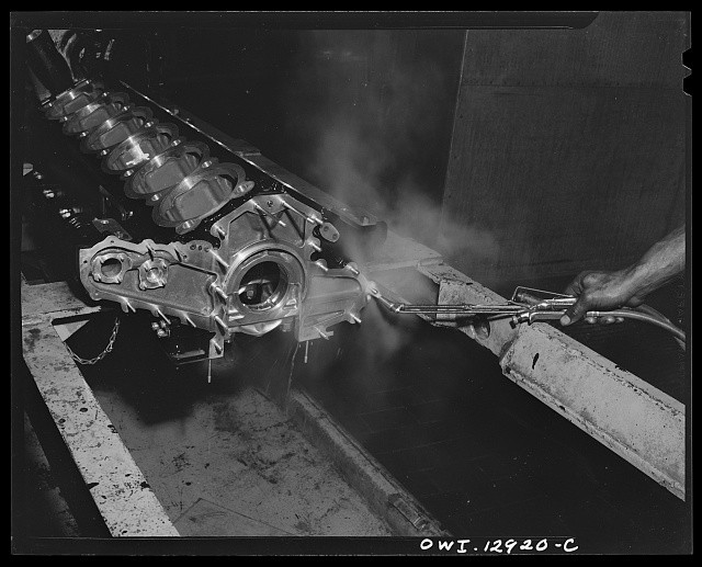 Detroit Michigan Rolls Royce Engine Assembly Packard Motor Car Co 1943 Jan