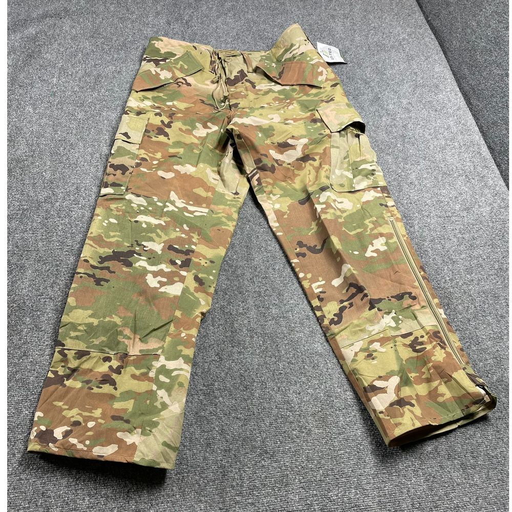 US Army Men's Straight Leg Button Fly Multi Camouflage Trouser Pant Size M