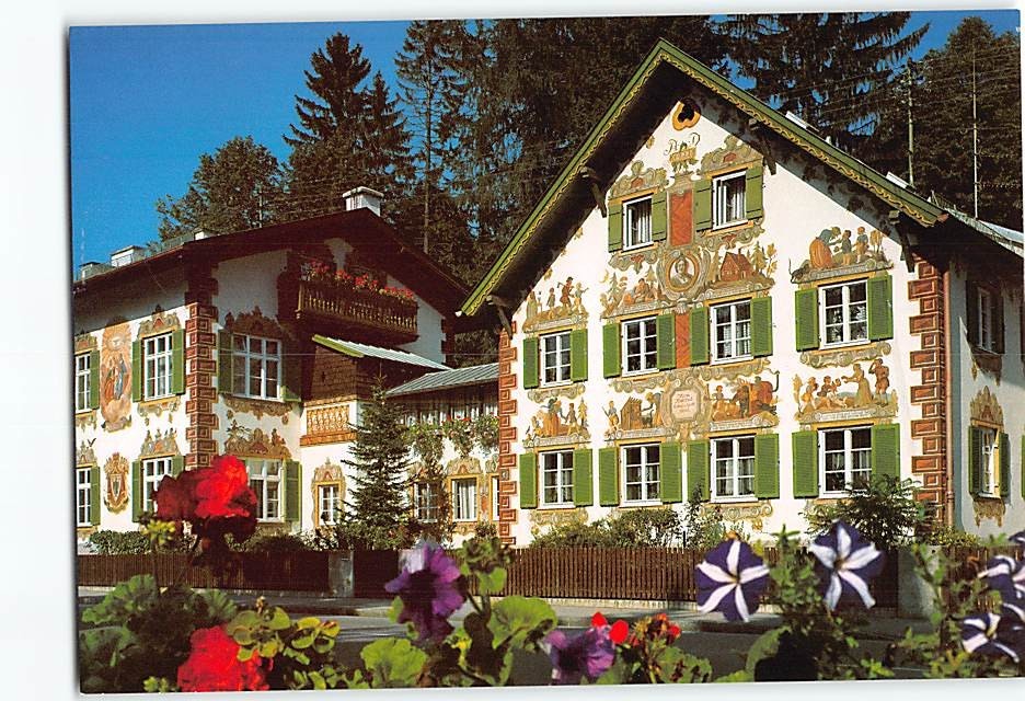 Postcard Hansel and Gretel House Oberammergau Germany
