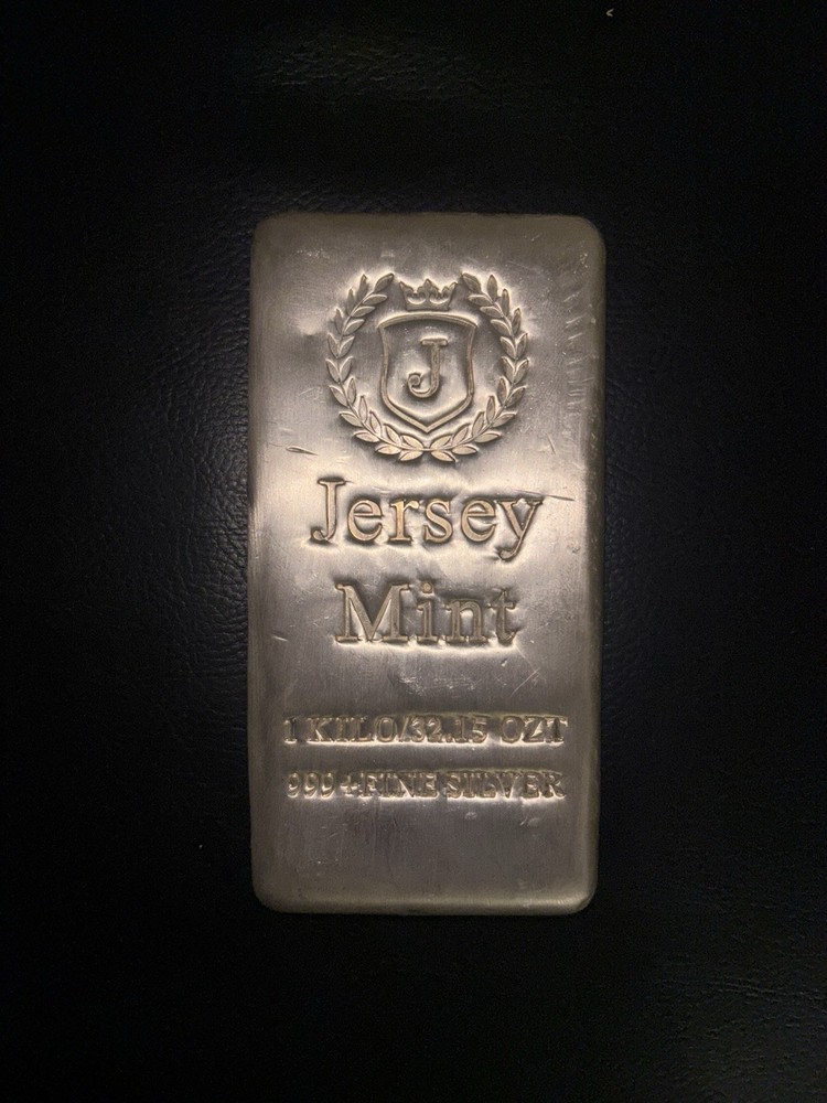 JM 1 kilo Silver Bar .999 Fine (Jersey Mint)