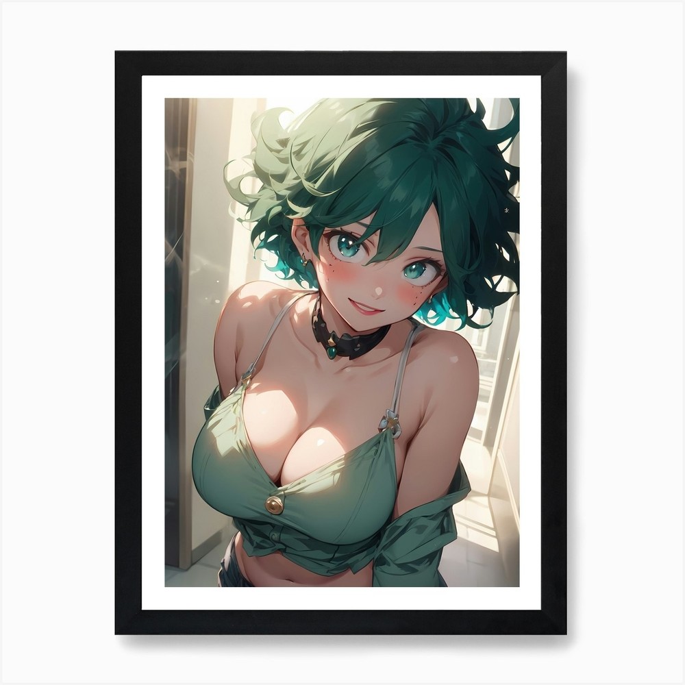 My Hero Academia Izuku Midoriya (De Framed Wall Art Poster Canvas Print Picture