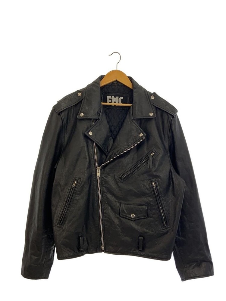Fmc/Double Riders Jacket/48/Leather/Blk/Plain 3501