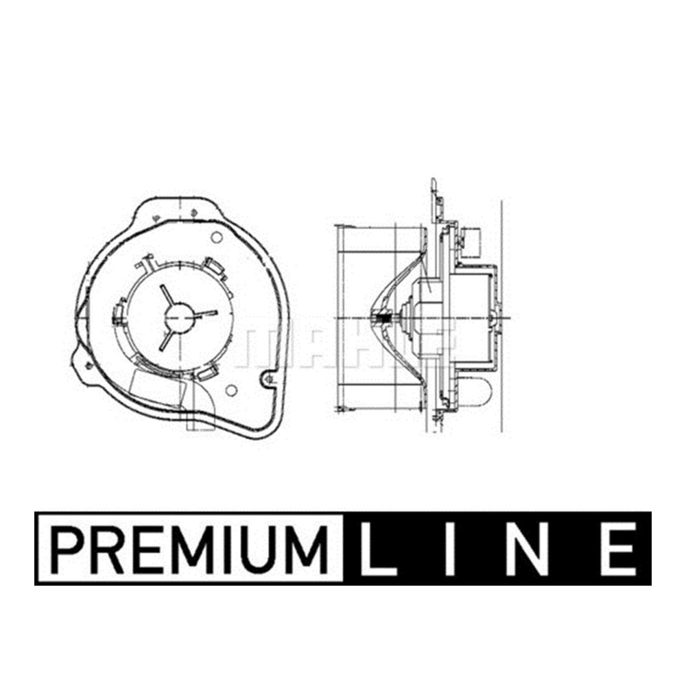 MAHLE AB 58 000P Heater Blower Motor for Volvo V70 C70 S70 Genuine German Quality