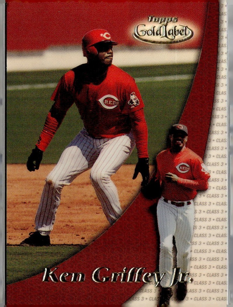 2000 Topps Gold Label Baseball Ken Griffey Jr. Class 3 Reds HOF Card #50