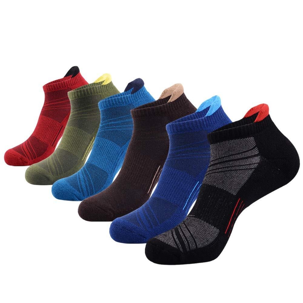 JOYNÉE Mens Ankle Low Cut Athletic Tab Socks for Men Sports Comfort Cushion S...