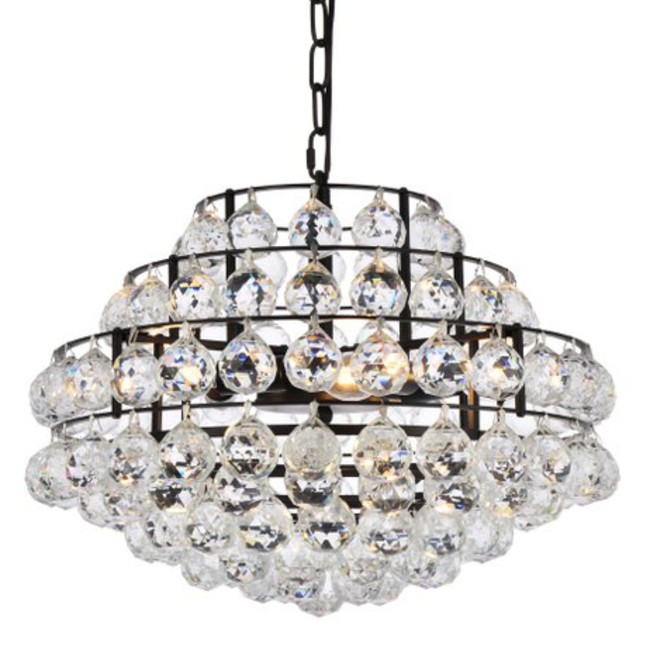 Black Crystal Savannah 5-Light 18