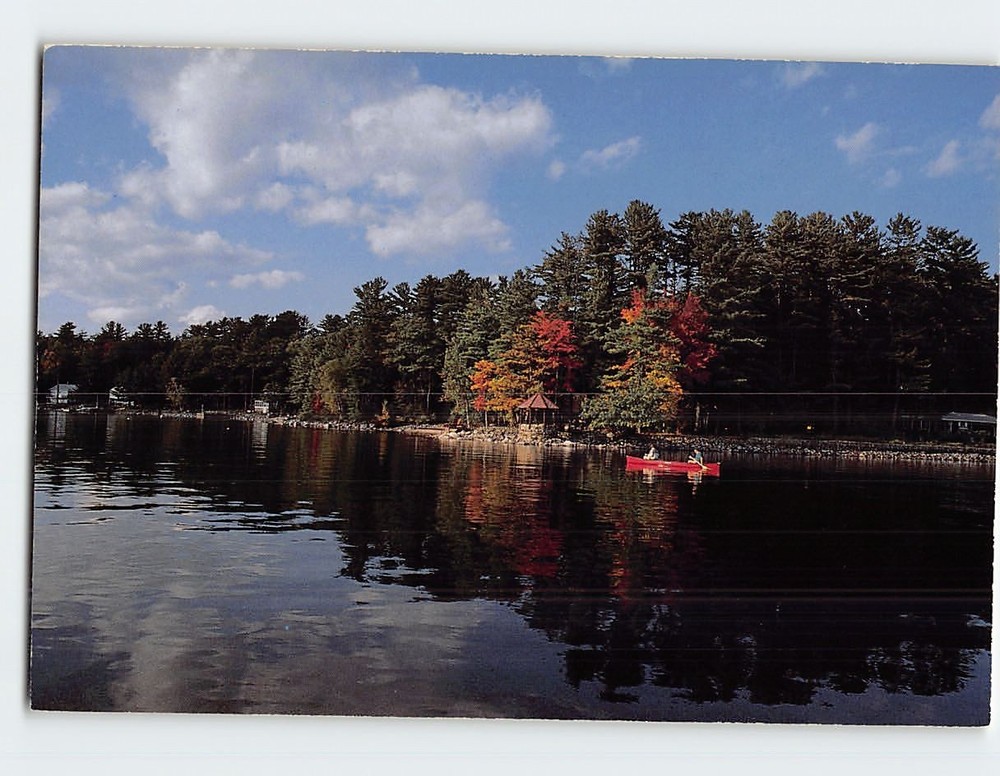 Postcard Sebago Lake Maine USA