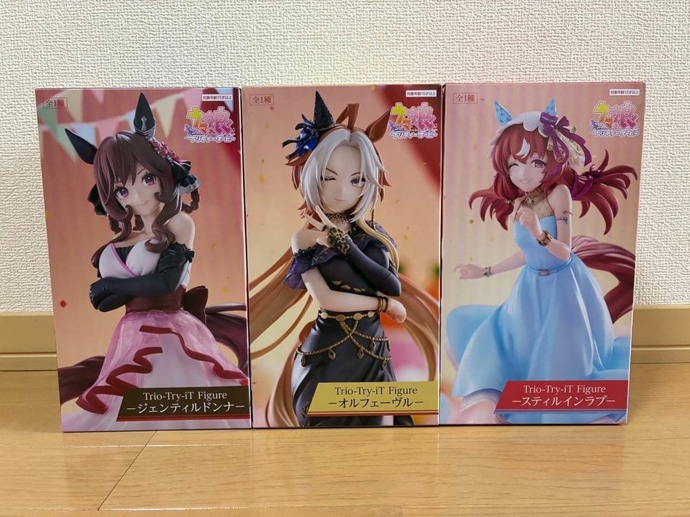 Uma Musume Pretty Derby Trio-Try-iT Still in Love Orfevre Gentildonna Figure Set