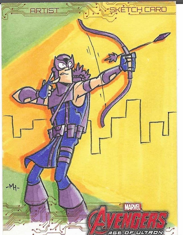 2015 upper deck avengers age of ultron Mike Hartigan 1 of 1 sketch card