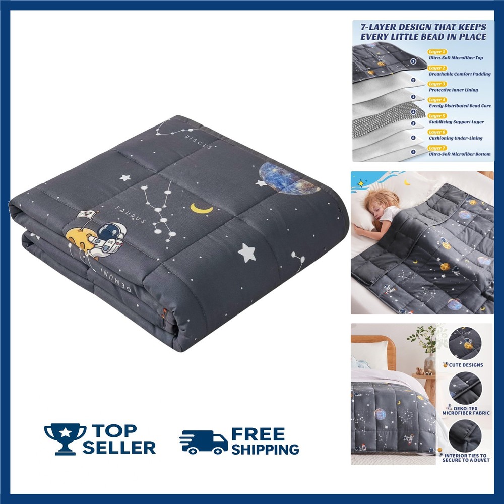Kids Weighted Blanket 36x48 5lbs Cooling Breathable Sleep Blanket for Kids