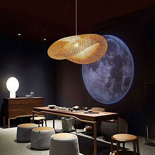 Bamboo Wicker Rattan Shade Pendant Light Fixture Art Asian Hanging Ceiling Lamp