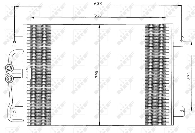 35832 NRF Condenser, Air Conditioning for Renault