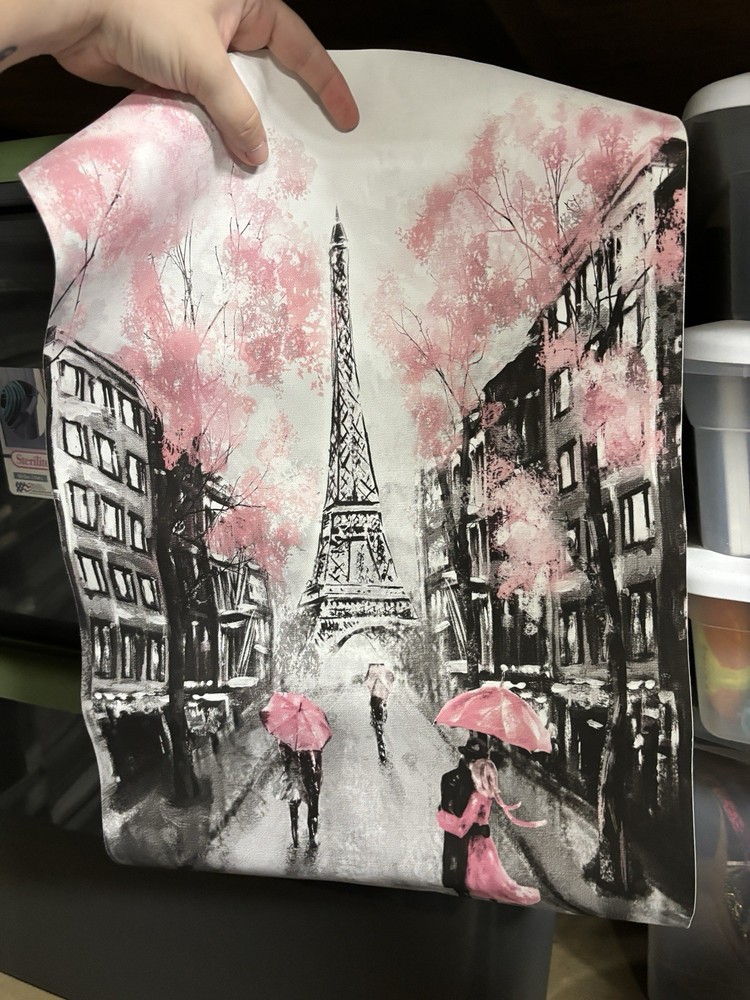 Timecity Paris Eiffel Tower Canvas Wall Art