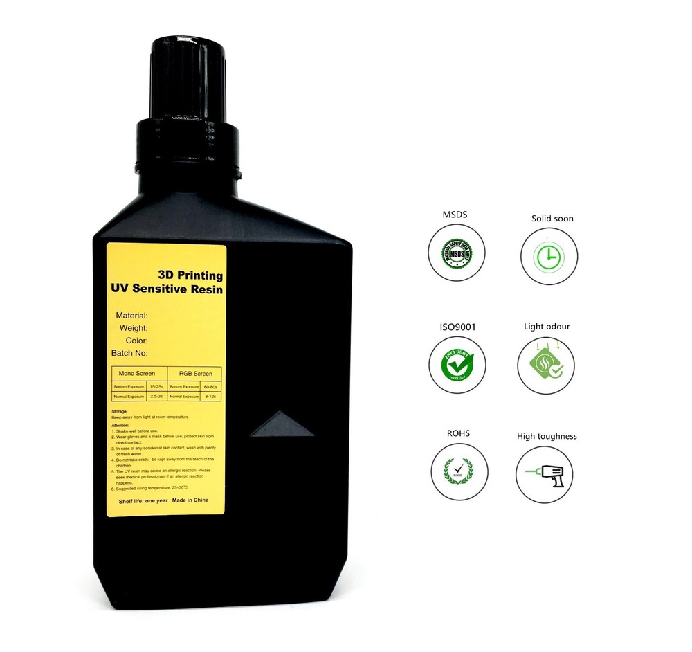 ABS-Like UV Sensitive 3D Printer Resin for LCD UV-Curing Photopolymer Printing-image