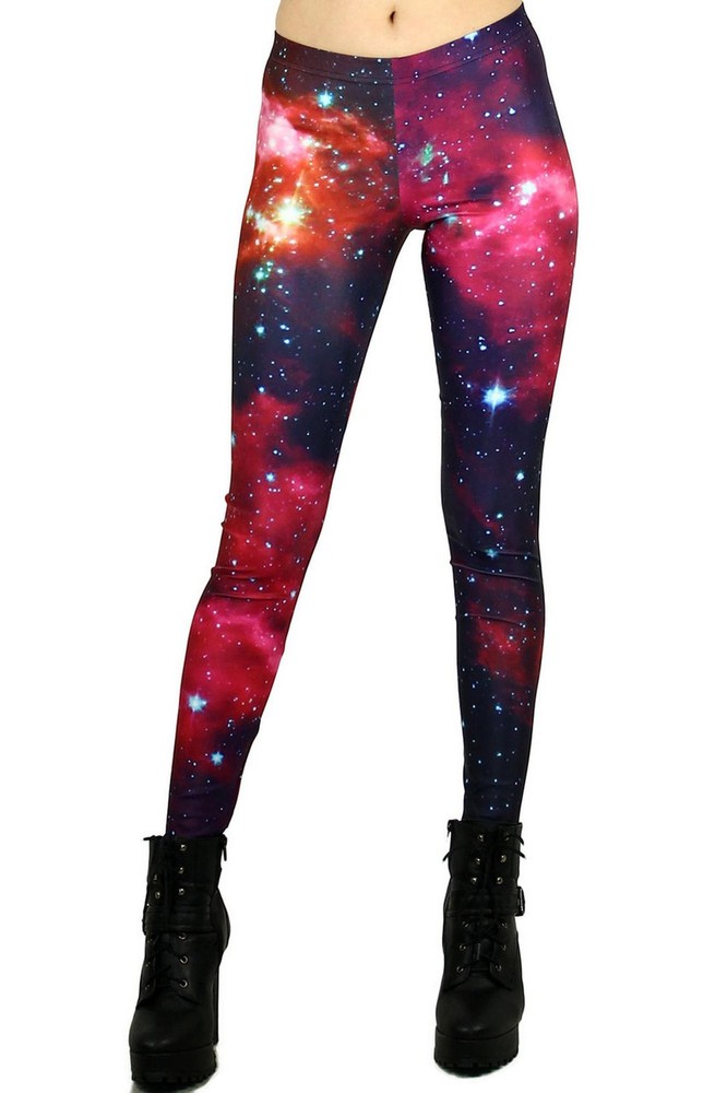 DP-1037KDK - Premium Graphic Leggings Red M