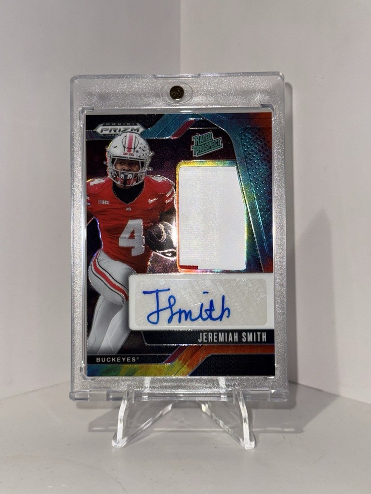 Jeremiah Smith /25 2025 Prizm Draft Picks  TIE-DYE Auto Patch PPA-JSH